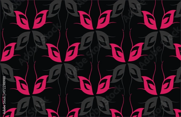 Obraz pattern, seamless, wallpaper, floral, vector, flower,