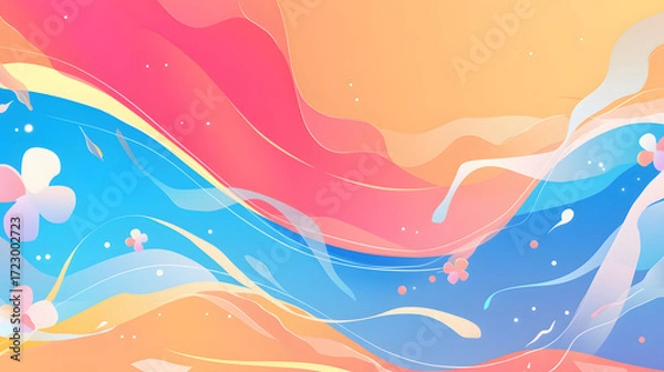 Fototapeta flat vector abstract background