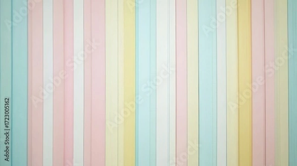 Fototapeta Pastel colored wooden planks creating soft aesthetic background image