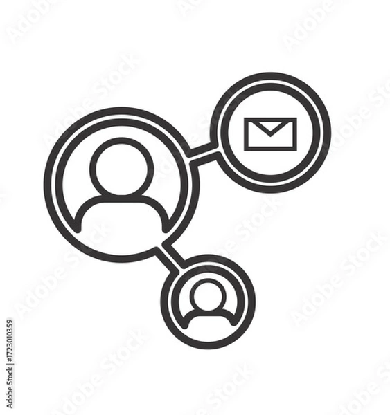 Fototapeta Vector white background temperature sharing icon illustration image