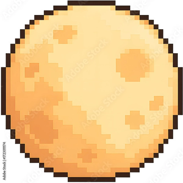 Fototapeta 픽셀 아트로 그린 보름달