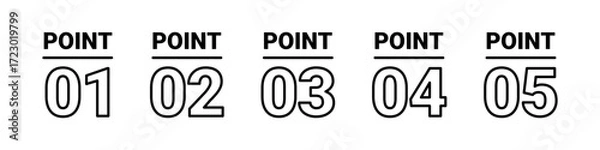 Fototapeta おしゃれなPOINTアイコン01-05
