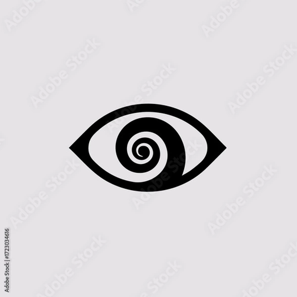 Fototapeta eye icon vector illustration