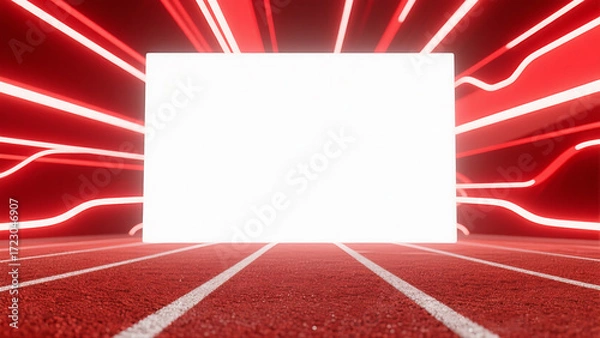 Fototapeta abstract run track background with place for text