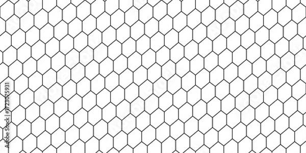 Obraz Seamless hexagon honeycomb pattern. Clean geometric hexagonal grid design. Perfect for wallpapers, textiles, packaging, wrapping paper, digital graphics, and modern surface background.