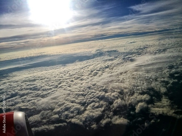 Obraz aeroplane view from window