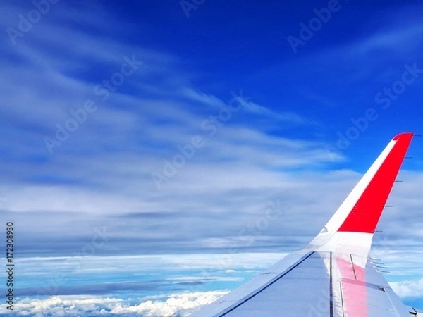 Obraz aeroplane view from window