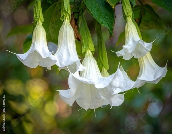 Obraz Close-up of white flowers hanging