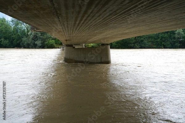 Obraz Lech River in the Tyrolean Alps