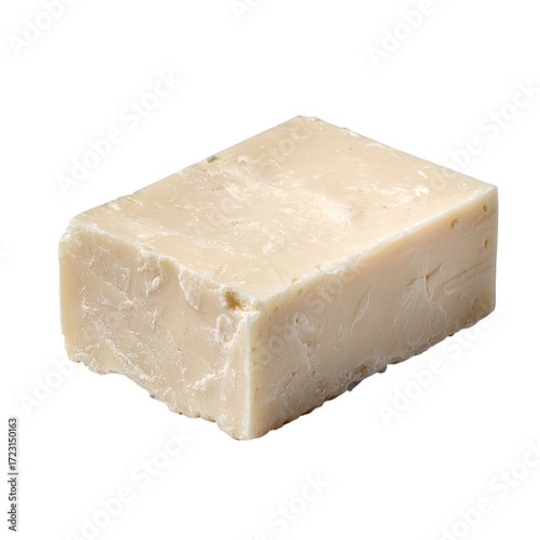 Obraz Off-white rectangular bar of soap with a slightly rough texture