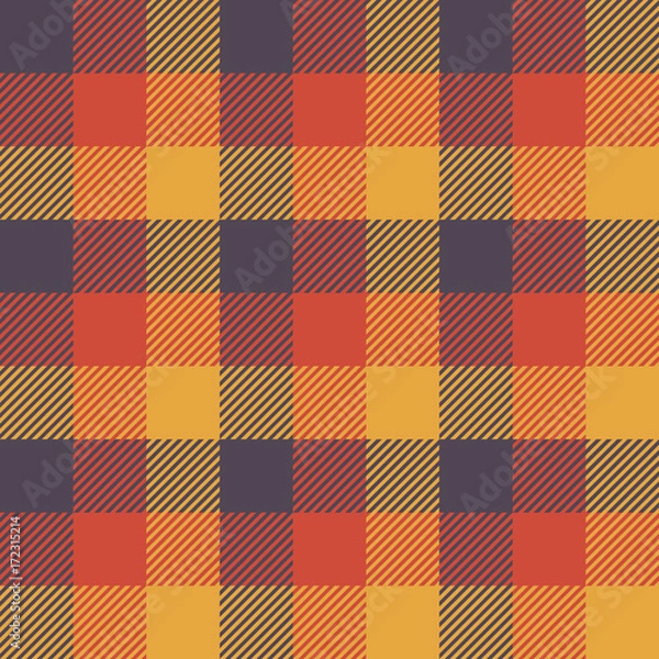 Obraz Jesienny panel kolorów Plaid, Tartan Seamless Pattern Background