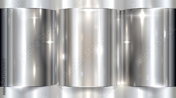 Fototapeta Elegant metallic abstract background with shiny reflections perfect for digital art, design projects, and modern aesthetics