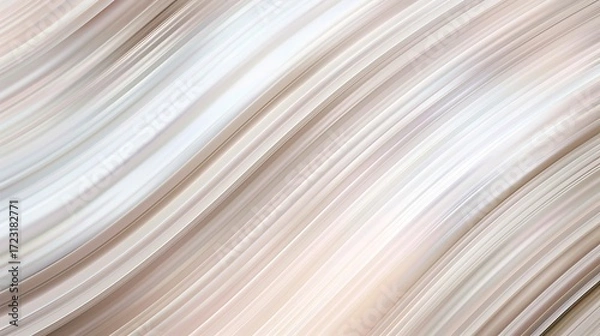 Fototapeta Soft Abstract Waves in Neutral Tones with Fluid Motion for Modern and Minimalist Designs and Backgrounds