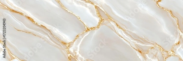 Fototapeta Elegant Backdrop Featuring Creamy Tones and Fluid Shapes with Stunning Gold Veins for Modern Art