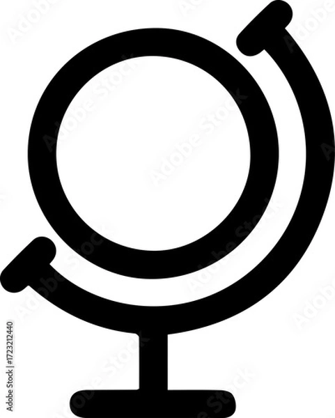 Fototapeta Globe icon design for templates.
