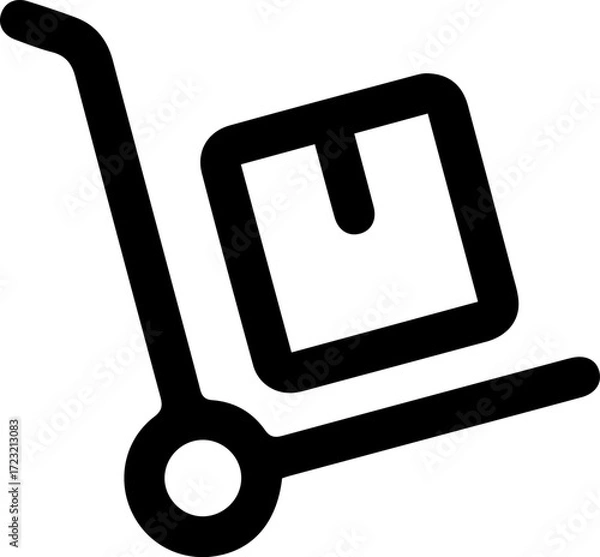 Fototapeta Trolley icon design for templates.