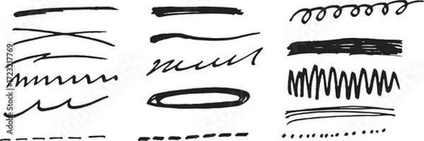 Obraz Abstract Ink Splatter: Graphic Design Elements