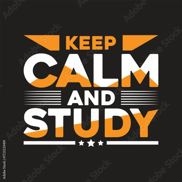 Fototapeta keep calm and study