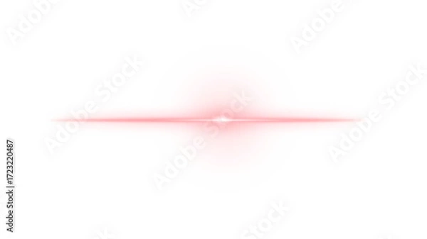 Obraz Red Lens Flare Burst Abstract Light Effect with Radiant Glow