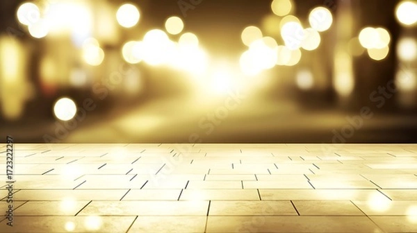 Fototapeta Golden glowing light atmosphere photographed with full frame camera, 70mm lens, rich warm tones softly blurred