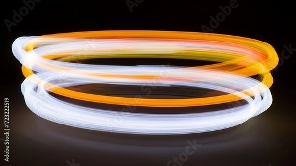 Fototapeta Abstract neon glow background with festive mood captured on DSLR, 35mm lens, soft gradients of color with gentle blur and natural illumination