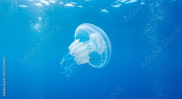 Obraz Crystal Jellyfish Aequorea Victoria in the sea