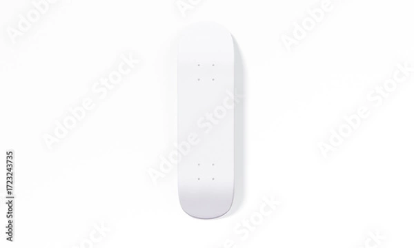 Obraz Blank white skateboard deck mockup front