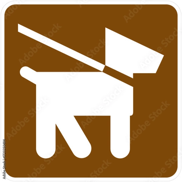 Obraz Pets on Leash, Current Edition of the Manual on Uniform Traffic Control Devices for Streets and Highways.