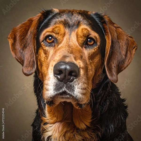 Obraz Close-up portrait of a dog with expressive eyes