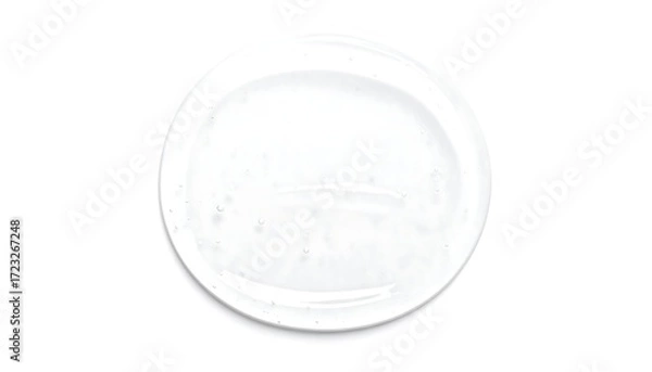 Fototapeta Empty oval plate with residue