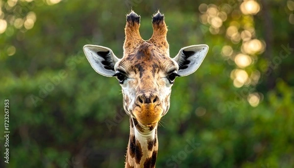 Obraz Close-up portrait of a giraffe