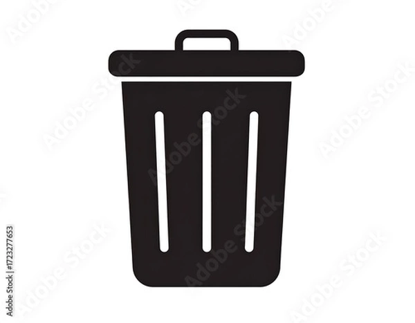 Fototapeta Simple trash can icon (2)