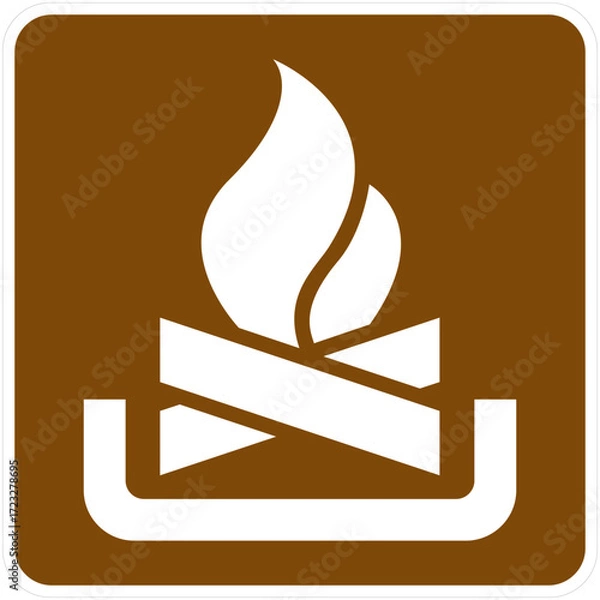 Obraz Campfires, Current Edition of the Manual on Uniform Traffic Control Devices for Streets and Highways.