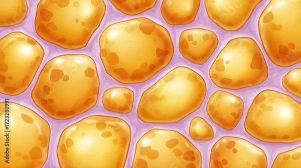 Fototapeta Golden eggs seamless pattern, a luxurious and festive design for easter, celebrations, spring decor.