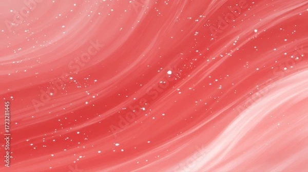 Fototapeta Striking red and white starry background, a festive patriotic design element.