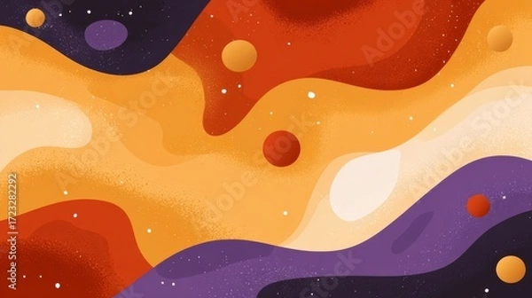 Fototapeta Vibrant abstract art, a kaleidoscope of orange and red hues intertwined in dynamic visual symphony.