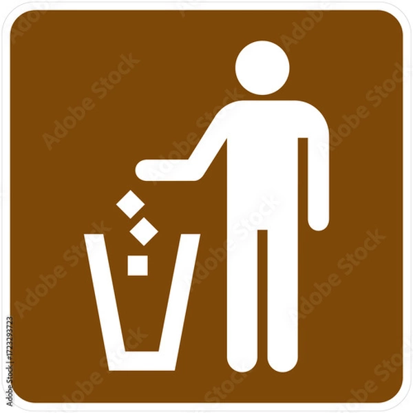 Obraz Litter Receptacle, Current Edition of the Manual on Uniform Traffic Control Devices for Streets and Highways.