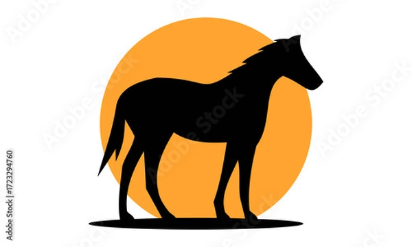 Obraz horse vector icon logo design