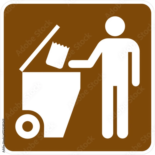 Obraz Trash Dumpster, Current Edition of the Manual on Uniform Traffic Control Devices for Streets and Highways.