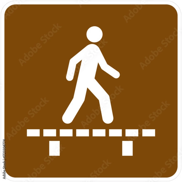 Obraz Walk on Boardwalk, Current Edition of the Manual on Uniform Traffic Control Devices for Streets and Highways.
