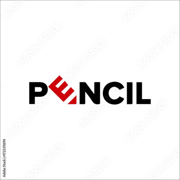 Fototapeta pencil logo