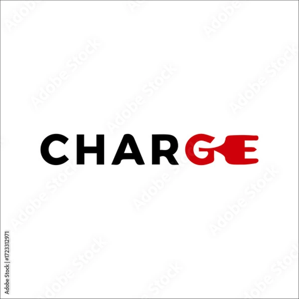 Fototapeta Charge Text