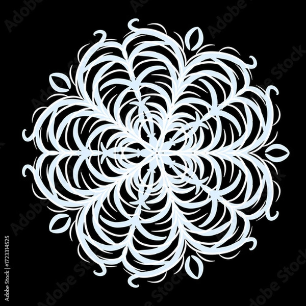 Obraz Hand Drawn Winter Snowflake Ornament
