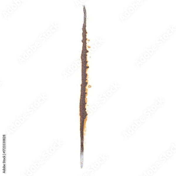 Fototapeta High-Resolution Rust Stain Texture on Transparent Background for Design and Industrial Use