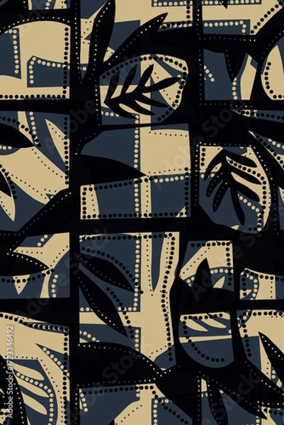 Obraz texture design leaves floral pattern