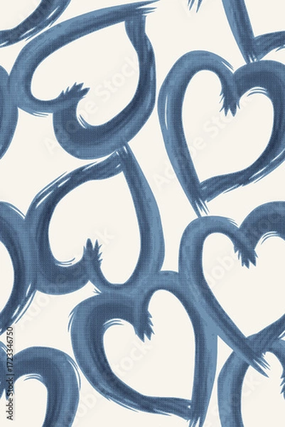 Obraz heart seamless  pattern multicolor texture