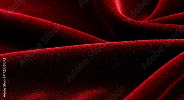 Obraz Red Velvet Fabric Texture