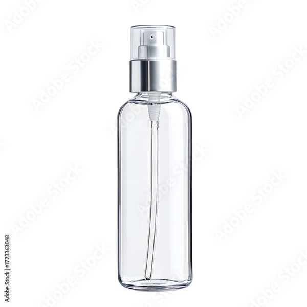 Obraz Professional Clear Plastic Spray Bottle with Silver Cap for Liquids
