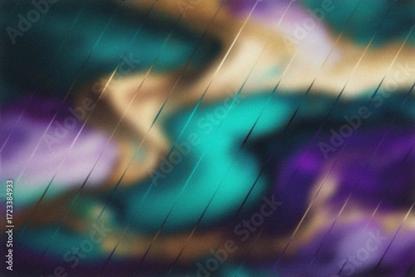 Fototapeta Vibrant abstract bokeh background with dynamic light streaks and rich jewel tones evokes a sense of modern luxury and sophisticated ambiance for creative projects