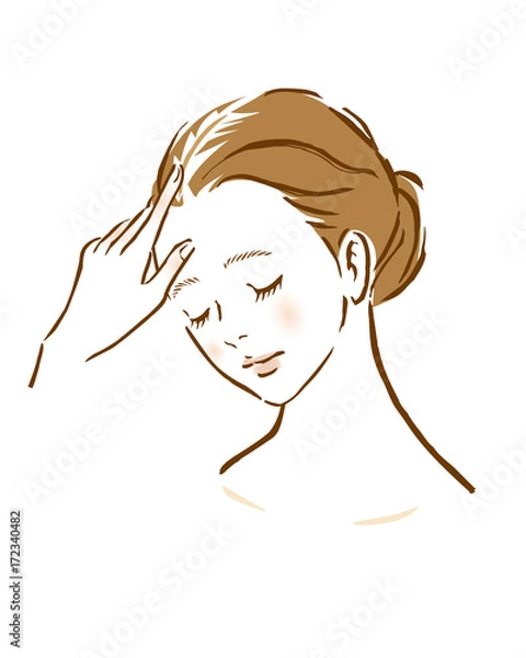 Obraz 女性　薄毛　抜け毛　髪